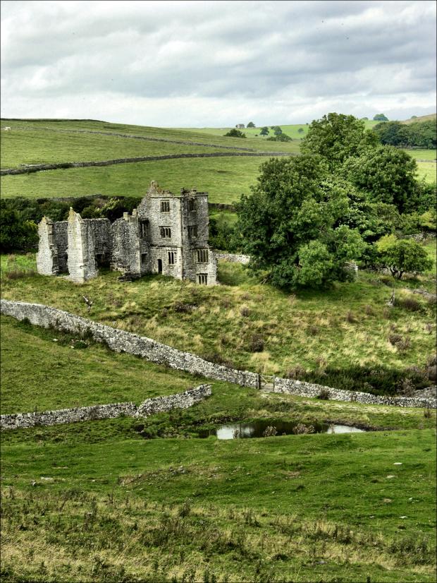 the ruins of Throwley Old Hall